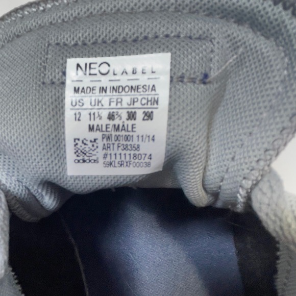 Adidas BBNEO Skool Lo'Tech Gray 12 Canvas Sneakers Men's Low Top Casual Shoes - Picture 9 of 9